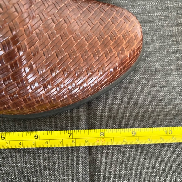 Ariat Basket Woven Rattan Weave Brown Leather Slingback Clogs Mules. Sz 7 - Picture 16 of 16